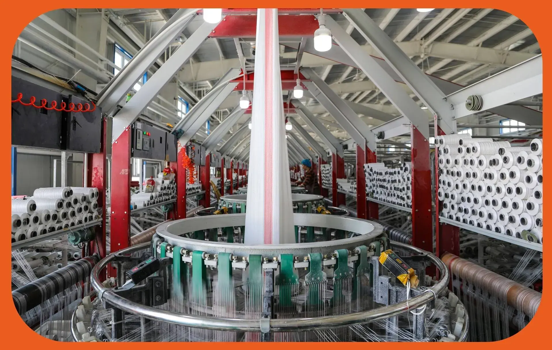 FIBC production and bulk handling in a real facility